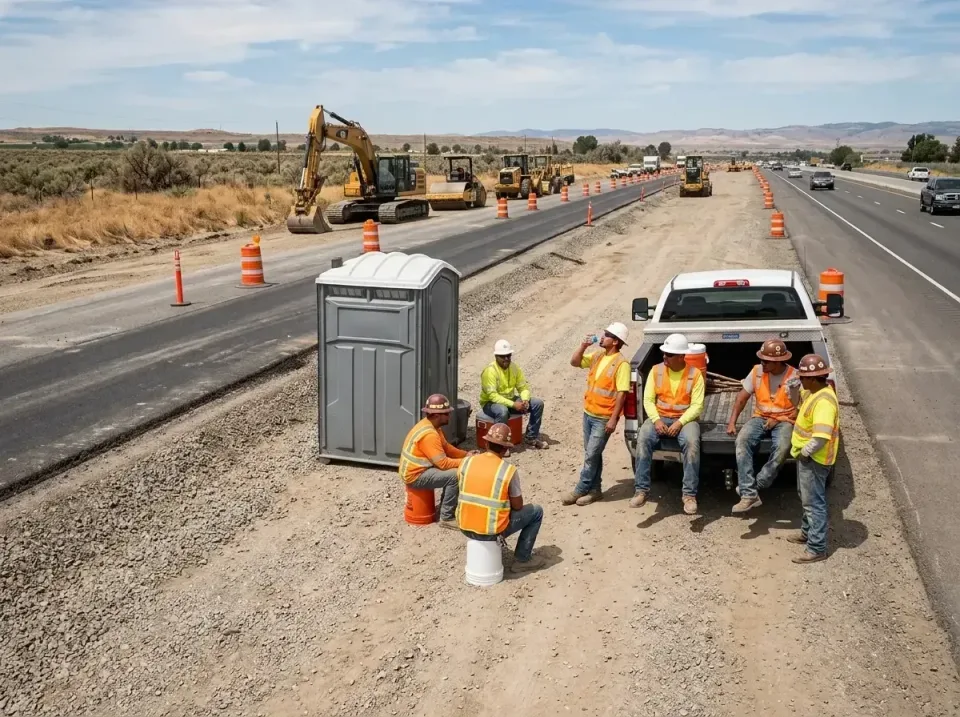 highway-road-construction-crew-007 — frequently asked questions, Porta Potty and Restroom Rentals in Harrison, WI